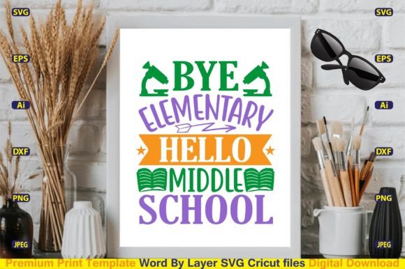 Bye Elementary Hello Middle School