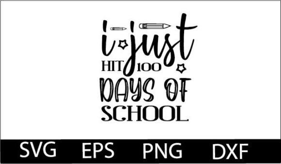I Just Hit 100 Days of School SVG DESIG