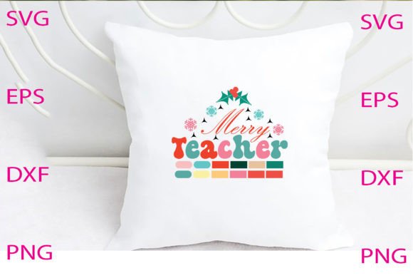 Merry Teacher Svg Design: Graphics and Crafts