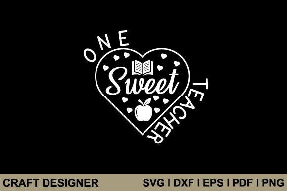 One Sweet Teacher Svg Printable File