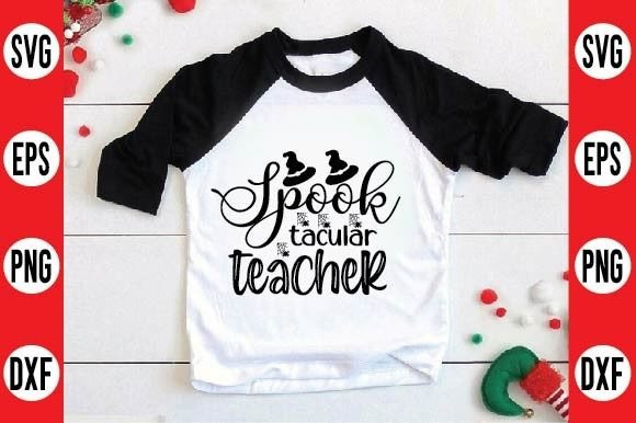 Spook Tacular Teachersvg Design: Graphics and Crafts for Halloween Marketing